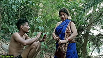 Chubby Aunty Sex In Forest!! Big Cock Thief Fuck And Make Her Cum!!!